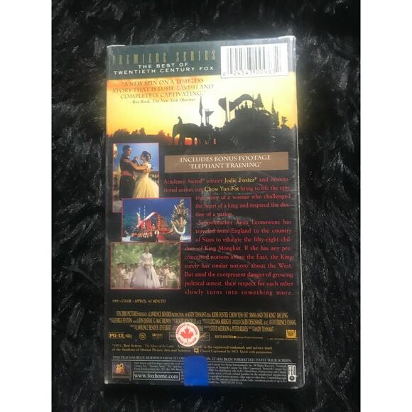 Anna and the King (VHS, 2000, Premiere Series) - Picture 2 of 2